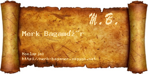Merk Bagamér névjegykártya